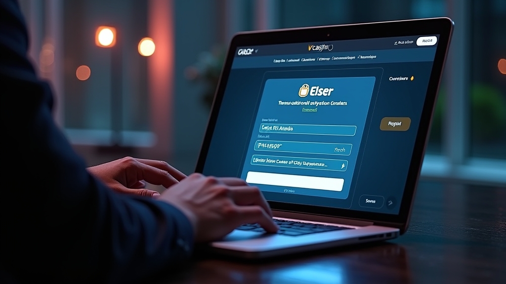 Player entering a promo code on a secure casino bonus form